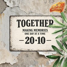 Annoying Each Other Since Wedding Anniversary Tin Sign Metal Home Decor 8x12 picture