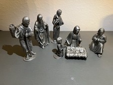 7 pieces Hudson & lance Pewter Nativity Set H. Wilson 1979 picture