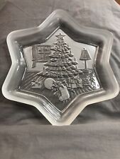 Dish Sweet Mikasa Christmas Tree Star Crystal Antique Dish  picture