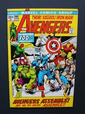 The Avengers #100 (1972) Anniversary Issue Black Knight Avengers Assemble 🔑💥 picture