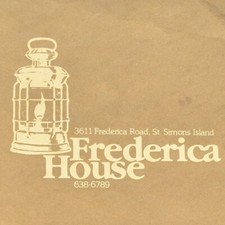 Vintage 1992 The Frederica House Restaurant Menu St Simons Island Georgia #2 picture