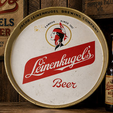 Leinenkugel's Beer Breweriana Round Tray - Jacob Leinenkugel Brewing Co. picture