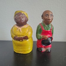 RARE VINTAGE SOUTHERN AMERICANA SALT AND PEPPER SHAKERS MA AND PA SOUTH picture