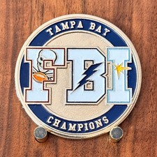 FBI Tampa Florida Tampa Bay Champions Double Sided Challenge Coin  W#31 picture