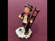Hubrig Volkskunst Chimney Sweep German Wood Figurine Winter  w/ Box picture