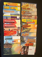Huge Lot of 23 Vintage Souvenir Folders. Estate Sale. Posted & Unposted picture