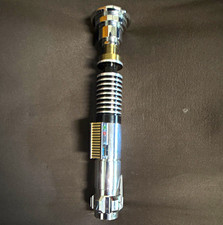 Star Wars Lightsaber Hilt Toy Replica Prop Handle Silver Black Green picture