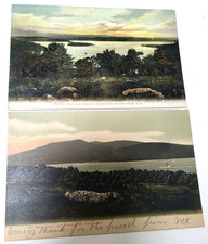PR 1907 LAKE WINNEPESAUKEE MEREDITH NH PC Views GOVERNOR'S ISLAND SPINDLE POINT picture