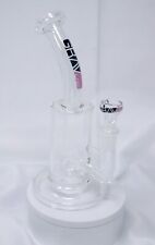 8 Inch Glass Grav Labs Water Pipe with Black Logo picture