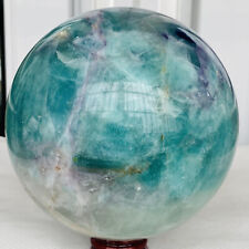 3780g Natural Fluorite ball Colorful Quartz Crystal Gemstone Healing picture