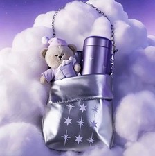 Starbucks 2026 China New Release Purple Night Galaxy 7oz Star Tumbler w/ Handbag picture