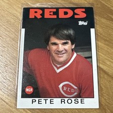 PETE ROSE (CINCINATTI REDS) 1986 TOPPS BASEBALL CARD picture