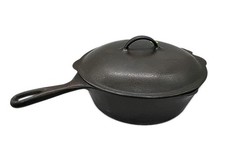 Antique Vollrath Ware #8 Deep Cast Iron Deep Skillet pot pan Made In USA picture