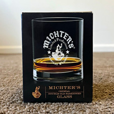 Michter's Crystal Double Old Fashioned Whiskey Glass New in Box  picture