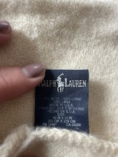 Vintage Ralph Lauren 100% wool queen blanket 90 x 90 picture