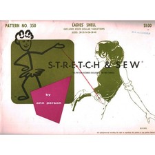 Vintage Stretch & Sew Pattern 350 Ladies Shell Ann Person Knit Top Sizes 30-40 picture