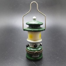 Vtg 2000 Y2K Coleman Camping Lantern Porcelain Hinged 2.75