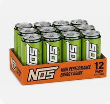 Nos High Performance Energy Drink, Sonic 16 Fl Oz (Pack of 12), Neon Green picture