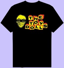 Vtg Toy Dolls Band Music Lover Heavy Cotton S-5XL Unisex Black Shirt picture