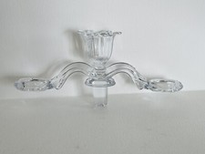 Cambridge Glass Double Vase Arm Candleholder 9” picture