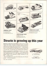 1967 PAPER AD Structo Toy Trucks Log Hauler Sanitation Dump Fire Merry Go Round picture