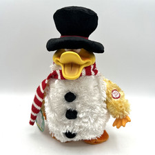VTG Dan Dee Animated Musical Dancing Christmas Snowman Duck Chicken Dance Tested picture