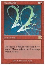 Manabarbs ~ Fourth Edition [ EX ] [ Magic MTG ] picture