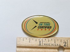 Greyhound Bus Pin 2004 On Time Certified Pin picture