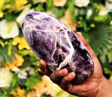 Large 210MM Natural Blue Amethyst Super Stone Metaphysical Healing Power Lingam picture