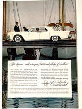 1961 Lincoln Continental 4 Door Print Ad White Pledge Of Excellence picture