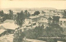 Kingston, Jamaica Aerial View RPPC Postcard Antique 1906 Real Photo N picture