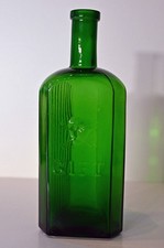 VERY RARE GERMAN POISON BOTTLE WITH SKULL & CROSSBONES picture