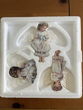 The Bradford Editions 1999  3 Pc HEAVENS LITTLE ANGELS Ornament Collection  NIB picture
