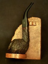 Hyde Park London Made Ruggy 409 Bent Bulldog Sandblast Rusticated Vulcanite picture