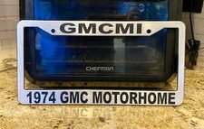 1974 GMC Motorhome License Plate Frame - GCMI GMC Motorhomes International picture