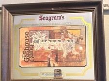 Vintage Seagram’s 7 Crown Gas House Gang St Louis Cardinals Advertising Mirror picture