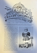 1896 Royal Children Duke of Albany King Alfonso Prince Edwar of York picture