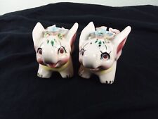 Wales Pink Elephant Salt and Pepper Shakers Japan picture