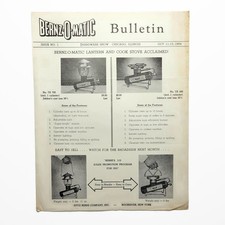 Vintage 1954 Bernz-O-Matic Propane Lantern & Cook Stove Trade Ad Bulletin No 1 picture