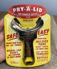 Vintage NOS Pry-A-Lid Mason Jar Opener Tumbler Bottle Lid Top Remover Utensil picture