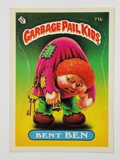 1985 Topps Garbage Pail Kids GPK -Series 2 -Glossy #71b BENT BEN (EX) See PICS picture