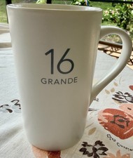 Starbucks Coffee Mug Tea 16 GRANDE Matte Off White 16oz Ceramic Cup 2011 picture