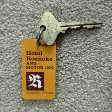 Hotel Roanoke and Motor Inn Roanoke Virginia Hotel Room Key #335 picture