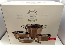 KnIndustrie 8pc Bronze Cookware Set West Elm Market Italy Rodolfo Dordoni RARE picture