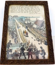 .WW1 SUPERB PEN & INK WASH “EGYPTIAN GAZETTE, ROYAL ARTILLERY INSPECTION PARADE” picture