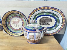 LOT OF 3 -RARE COLLECTABLE POTTERY DINNERWARE  DESIGNED BY DANNA CULLEN picture
