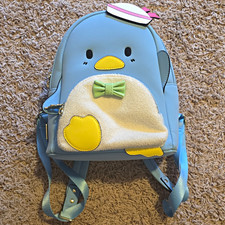 Loungefly Sanrio Tuxedosam Blue Mini Backpack Purse w/ Bow Accents & Heart Patch picture