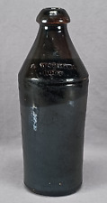 19th Century J. Walker's Root Stoneware Bottle Albany New York picture
