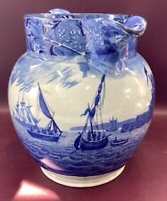 Rare Historical Blue Staffordshire “Shipping Series” 8.5” Pitcher Pearlware picture