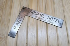 RARE VINTAGE WESTFIELD MA. MASSACHUSETTS PARK SQUARE HOTEL FOB KEYCHAIN RULER  picture